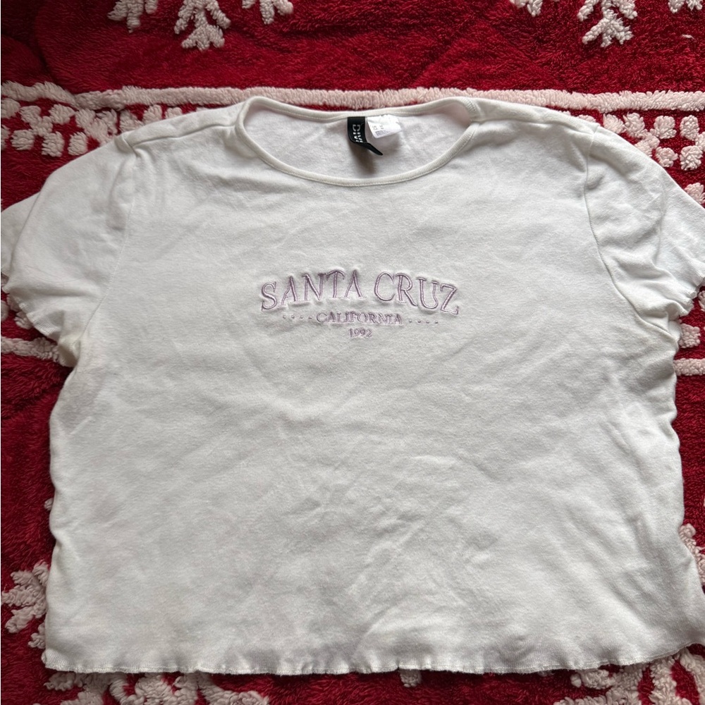 Divided White Short Sleeve Tee